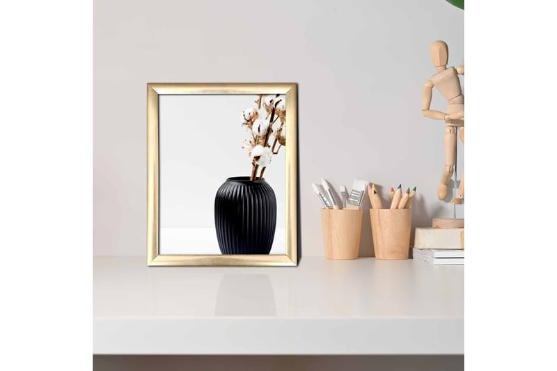 Billede Blomster med ramme flerfarvet - 22,3x52,8 cm - Boligtilbehør - Billeder & kunst