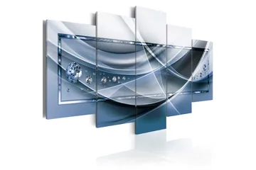 Billede Blue Rays 100x50 - Artgeist sp. z o. o. - Boligtilbehør - Billeder & kunst - Billeder på lærred
