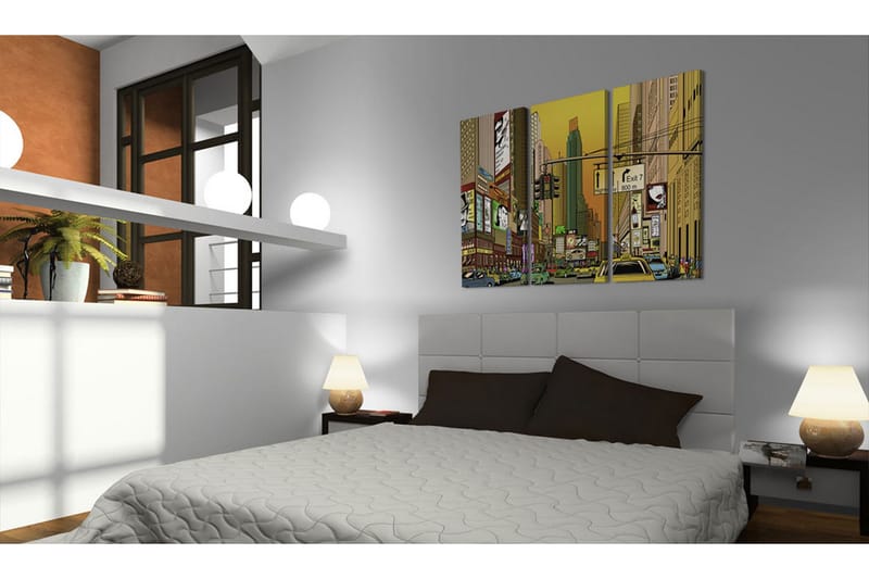 Billede Cartoon Nyc 60x40 - Artgeist sp. z o. o. - Boligtilbehør - Billeder & kunst - Billeder på lærred