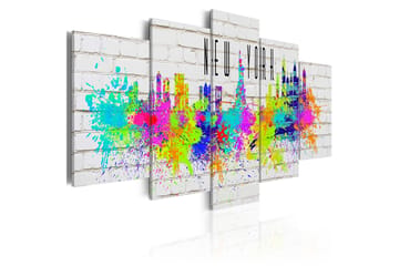 Billede Colorful New York 200x100 - Artgeist sp. z o. o. - Boligtilbehør - Billeder & kunst - Billeder på lærred