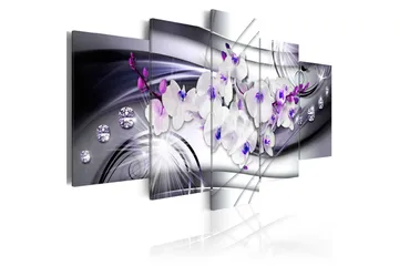 Billede Coolness Of Orchid 200x100 - Artgeist sp. z o. o. - Boligtilbehør - Billeder & kunst - Billeder på lærred