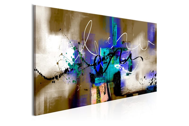 Billede Crazy Serpentines 1 Part Brown Narrow 120x40, Artgeist sp. z o. o.