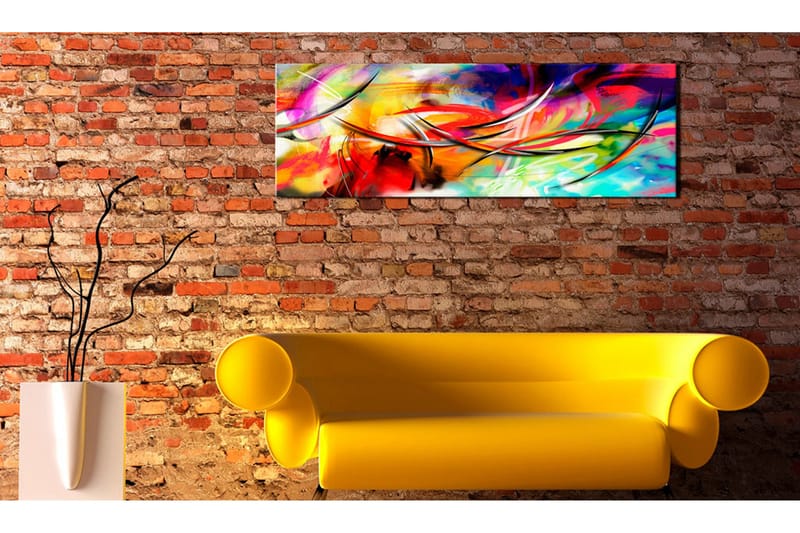 Billede Dance Of The Rainbow 120x40 - Artgeist sp. z o. o. - Boligtilbehør - Billeder & kunst - Billeder på lærred