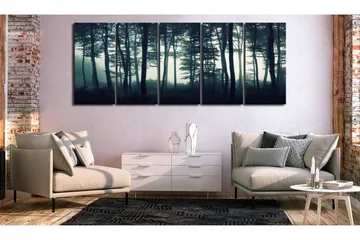 Billede Dark Forest 5 Parts Narrow 225x90 - Artgeist sp. z o. o. - Boligtilbehør - Billeder & kunst - Billeder på lærred