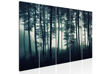 Billede Dark Forest 5 Parts Narrow 225x90 - Artgeist sp. z o. o. - Boligtilbehør - Billeder & kunst - Billeder på lærred