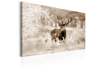 Billede Deer In Sepia 90x60 - Artgeist sp. z o. o. - Boligtilbehør - Billeder & kunst - Billeder på lærred