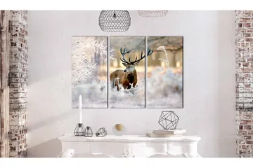 Billede Deer In The Cold 90x60 - Artgeist sp. z o. o. - Boligtilbehør - Billeder & kunst - Billeder på lærred