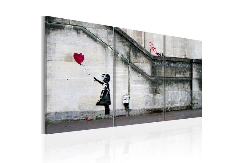 Billede Der Er Altid Håb Banksy Triptych 120x60, Artgeist sp. z o. o.
