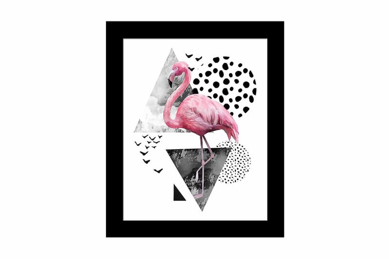 Billede Dyr med ramme flerfarvet, 22,3x52,8 cm