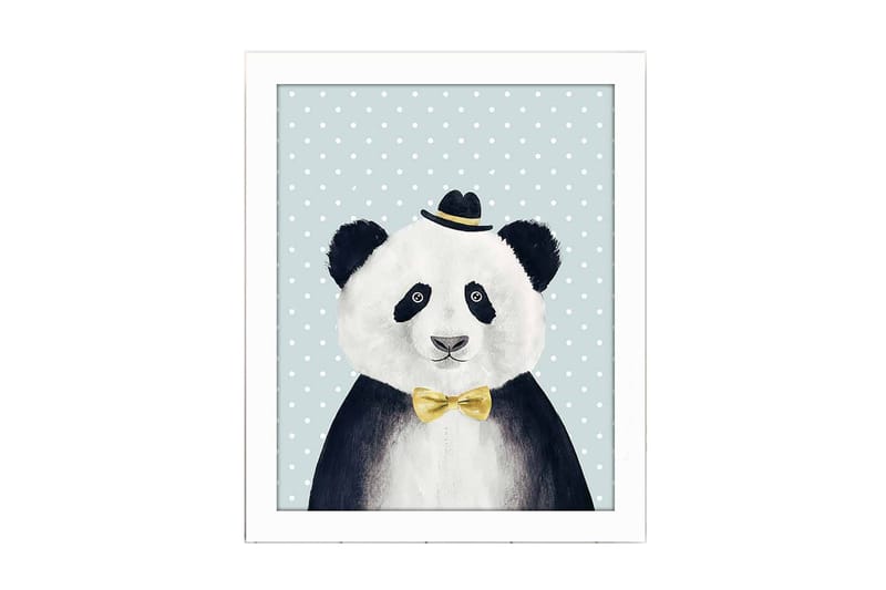 Billede Dyr med ramme flerfarvet, 22,3x52,8 cm