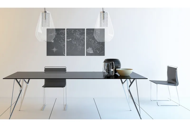 Billede Efter Fodspor Columbus 120x60 - Artgeist sp. z o. o. - Boligtilbehør - Billeder & kunst - Billeder på lærred