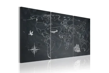 Billede Efter Fodspor Columbus 120x60 - Artgeist sp. z o. o. - Boligtilbehør - Billeder & kunst - Billeder på lærred
