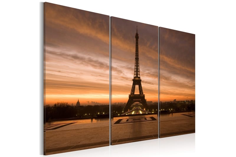 Billede Eiffel Tower At Dusk 120x80, Artgeist sp. z o. o.