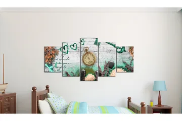 Billede Emerald Composition 100x50 - Artgeist sp. z o. o. - Boligtilbehør - Billeder & kunst - Billeder på lærred