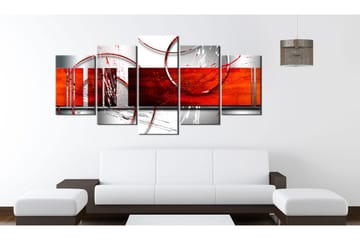 Billede Emphasis Red Theme 200x100 - Artgeist sp. z o. o. - Boligtilbehør - Billeder & kunst - Billeder på lærred