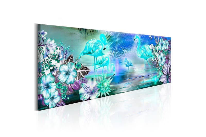 Billede Flamingoes By Night 135x45, Artgeist sp. z o. o.