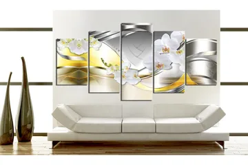 Billede Flowers Of Future 100x50 - Artgeist sp. z o. o. - Boligtilbehør - Billeder & kunst - Billeder på lærred
