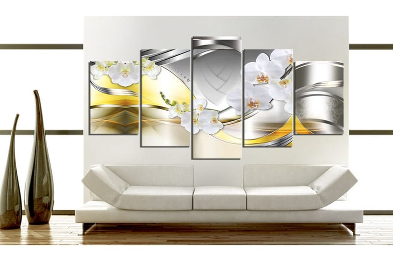 Billede Flowers Of Future 100x50 - Artgeist sp. z o. o. - Boligtilbehør - Billeder & kunst - Billeder på lærred