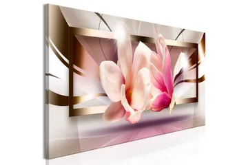 Billede Flowers outside the Frame (1 del) Smal 135x45 - Artgeist sp. z o. o. - Boligtilbehør - Billeder & kunst - Billeder på lærred