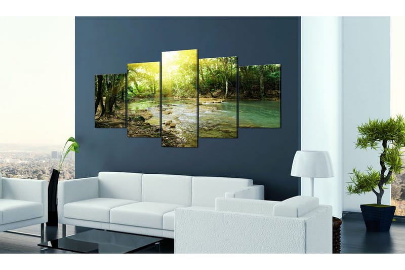 Billede Forest River 200x100 - Artgeist sp. z o. o. - Boligtilbehør - Billeder & kunst - Billeder på lærred