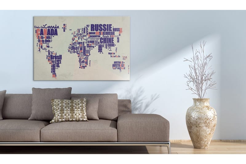 Billede Fransk Rejser 60x40 - Artgeist sp. z o. o. - Boligtilbehør - Billeder & kunst - Billeder på lærred