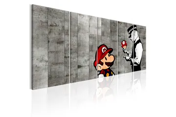 Billede Graffiti On Concrete 225x90 - Artgeist sp. z o. o. - Boligtilbehør - Billeder & kunst - Billeder på lærred