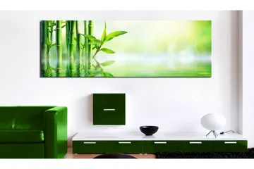 Billede Green Bamboo 150x50 - Artgeist sp. z o. o. - Boligtilbehør - Billeder & kunst - Billeder på lærred