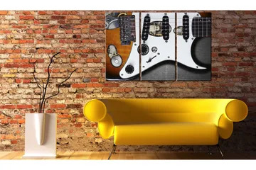 Billede Guitar Hero 120x80 - Artgeist sp. z o. o. - Boligtilbehør - Billeder & kunst - Billeder på lærred