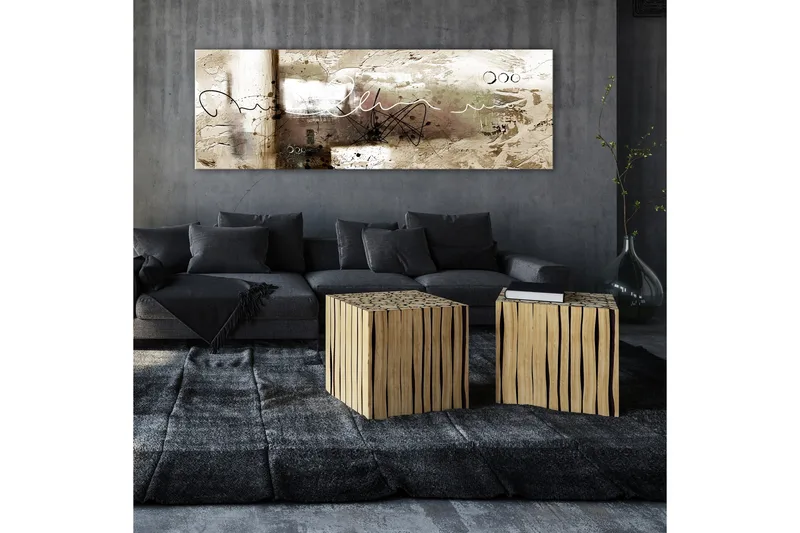 Billede Hammer 1 Part Beige Narrow 135x45 - Artgeist sp. z o. o. - Boligtilbehør - Billeder & kunst - Billeder på lærred