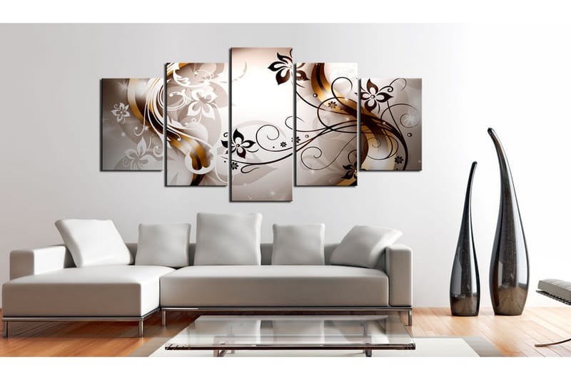 Billede Harmonious Delicacy 200x100 - Artgeist sp. z o. o. - Boligtilbehør - Billeder & kunst - Billeder på lærred