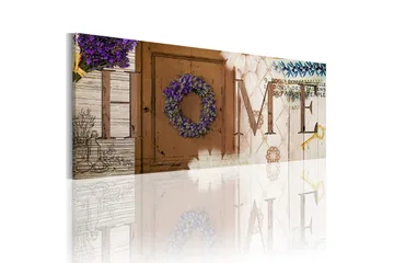 Billede Heather Wreath 135x45 - Artgeist sp. z o. o. - Boligtilbehør - Billeder & kunst - Billeder på lærred