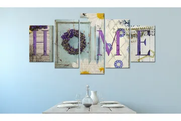 Billede Home In Pastels 200x100 - Artgeist sp. z o. o. - Boligtilbehør - Billeder & kunst - Billeder på lærred