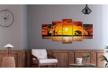 Billede Hot Safari 200x100 - Artgeist sp. z o. o. - Boligtilbehør - Billeder & kunst - Billeder på lærred