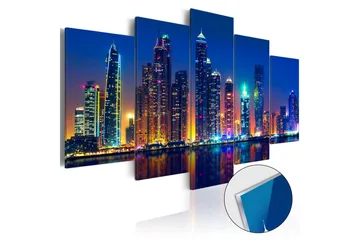 Billede I Akryl Nights In Dubai 100x50 - Artgeist sp. z o. o. - Boligtilbehør - Billeder & kunst