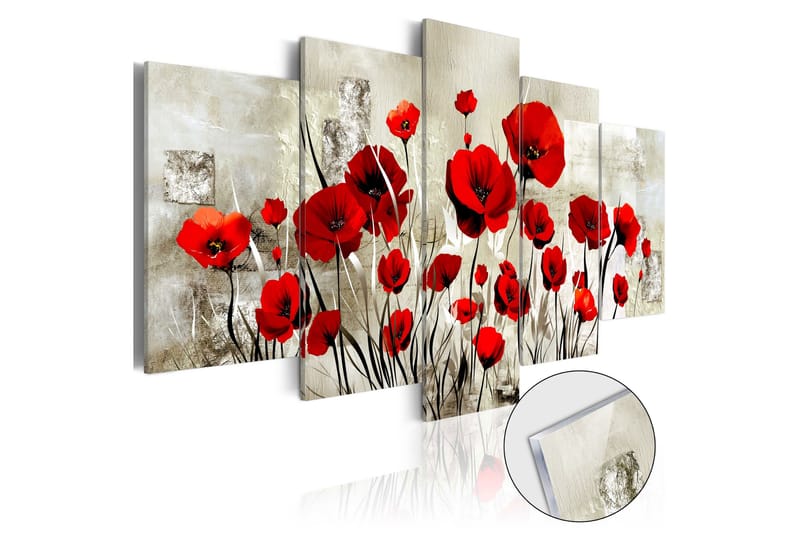 Billede I Akryl Scarlet Field 100x50, Artgeist sp. z o. o.