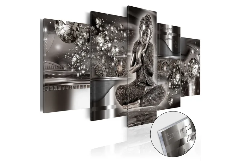 Billede I Akryl Silver Serenity 100x50, Artgeist sp. z o. o.