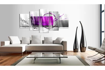 Billede I Akryl Purple Expression 100x50 - Artgeist sp. z o. o. - Boligtilbehør - Billeder & kunst