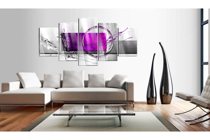 Billede I Akryl Purple Expression 100x50 - Artgeist sp. z o. o. - Boligtilbehør - Billeder & kunst