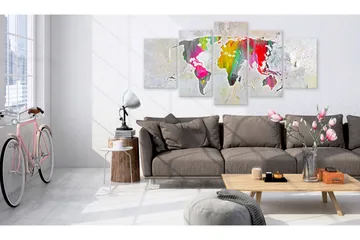 Billede Illustration Of The World 100x50 - Artgeist sp. z o. o. - Boligtilbehør - Billeder & kunst - Billeder på lærred