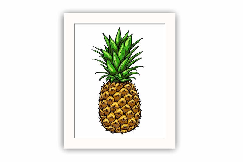 Billede Køkken med stel flerfarvet, 22,3x52,8 cm