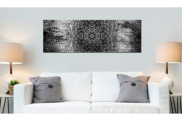 Billede Mandala Grey Depths 135x45 - Artgeist sp. z o. o. - Boligtilbehør - Billeder & kunst - Billeder på lærred
