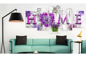 Billede Mauve Asylum 100x50 - Artgeist sp. z o. o. - Boligtilbehør - Billeder & kunst - Billeder på lærred