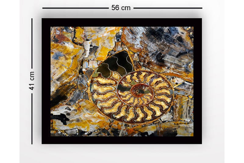 Billede med ramme flerfarvet - 44x15 cm - Boligtilbehør - Billeder & kunst