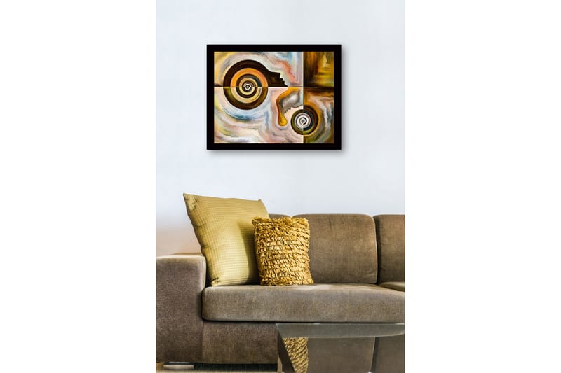 Billede med ramme flerfarvet - 44x15 cm - Boligtilbehør - Billeder & kunst