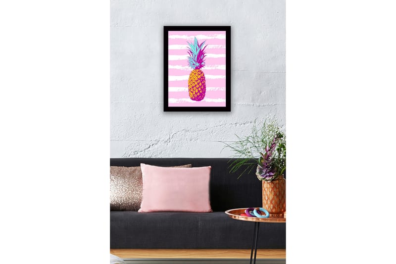 Billede med ramme flerfarvet - 44x15 cm - Boligtilbehør - Billeder & kunst