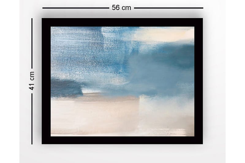 Billede med ramme flerfarvet - 44x15 cm - Boligtilbehør - Billeder & kunst