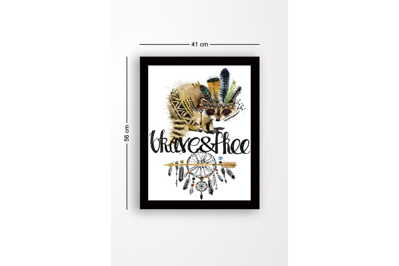 Billede med ramme flerfarvet - 44x15 cm - Boligtilbehør - Billeder & kunst