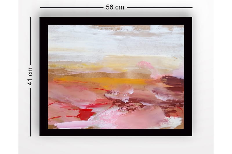 Billede med ramme flerfarvet - 44x15 cm - Boligtilbehør - Billeder & kunst