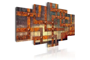 Billede Metal Maze 100x50 - Artgeist sp. z o. o. - Boligtilbehør - Billeder & kunst - Billeder på lærred