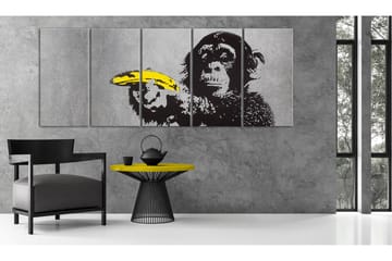 Billede Monkey And Banana 225x90 - Artgeist sp. z o. o. - Boligtilbehør - Billeder & kunst - Billeder på lærred